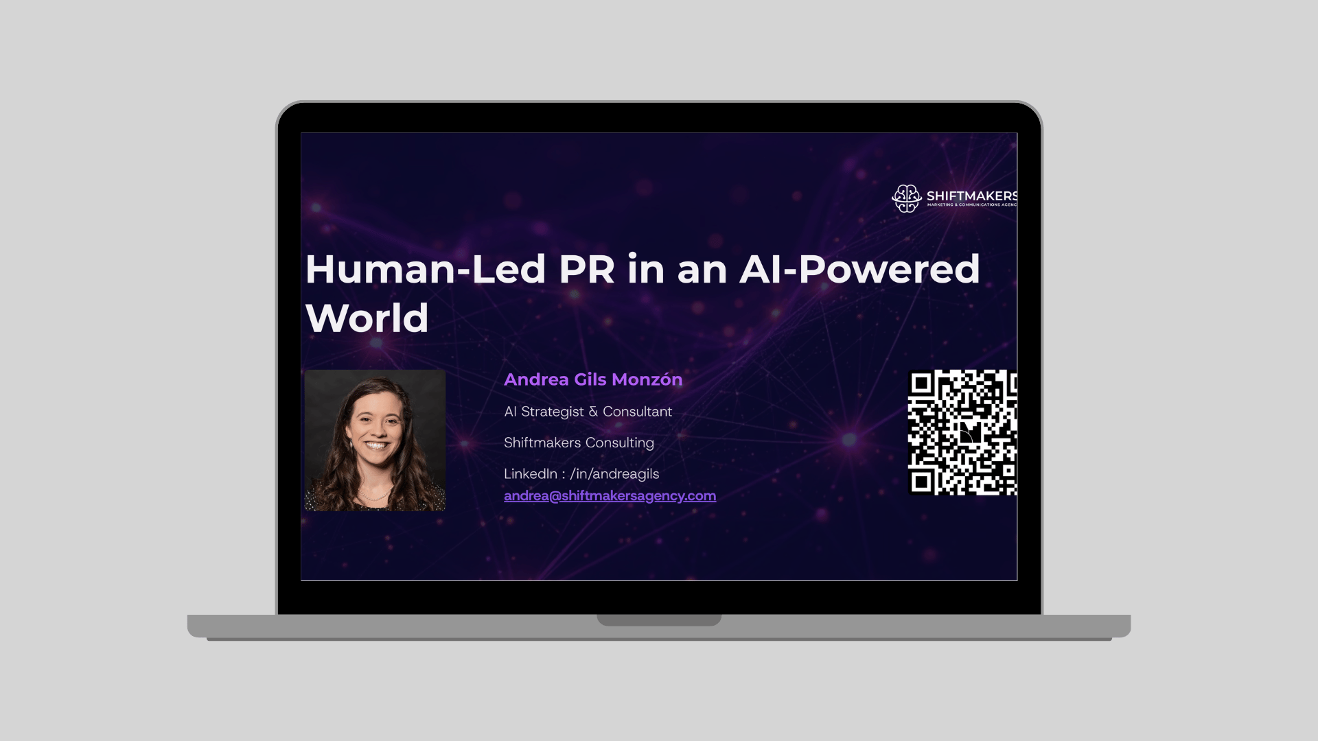 Laptop Human-Led PR in AI-Powered World